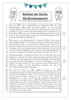 Vorschau - Arbeitsblätter - Sachtext: Bundestagswahl 2025 #demokratiestärken - Seite 1