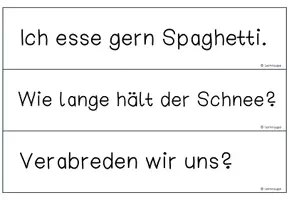 Vorschau - Präsentationen/Tafelbilder - Tafelmaterial Wörtliche Rede, Satzarten - Seite 3