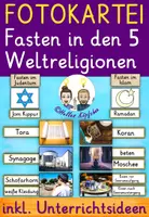 Vorschau - Fördermaterial/Inklusion - Fasten in den fünf Weltreligionen FOTOKARTEI - Deckblatt