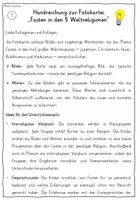 Vorschau - Fördermaterial/Inklusion - Fasten in den fünf Weltreligionen FOTOKARTEI - Seite 1