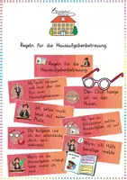 Vorschau - Präsentationen/Tafelbilder - Hausaufgabenbetreuung / OGS: Regeln & Aushang (Classroom Management) - Fächerübergreifend - Kl. 1-4 - Deckblatt