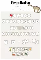 Vorschau - Anderer Materialtyp - Classroom-Management: Wimpelkette für deine Dinoklasse (Kl.1-4) - Deckblatt