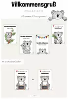 Vorschau - Anderer Materialtyp - Classroom-Management: Willkommensgruß zur Einschulung deiner Koalaklasse - Deckblatt