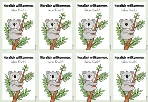 Vorschau - Anderer Materialtyp - Classroom-Management: Willkommensgruß zur Einschulung deiner Koalaklasse - Seite 2