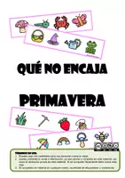 Vista previa - Juegos / Gamificación - QUÉ NO ENCAJA - PRIMAVERA - Portada
