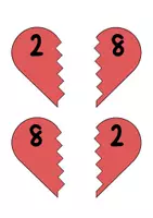 Vorschau - Mal- und Bastelvorlagen - Verliebte Zahlen - Tafel- & Schülermaterial - Seite 3
