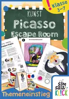 Vorschau - Arbeitsblätter - 𝕋𝕙𝕖𝕞𝕖𝕟𝕖𝕚𝕟𝕤𝕥𝕚𝕖𝕘 Picasso *Escape Room* - Deckblatt