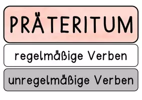 Vorschau - Poster - Tafelmaterial - Einführung des Präteritums - Seite 2