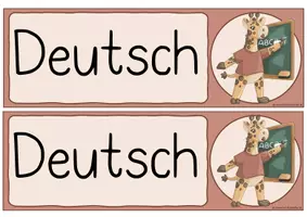 Vorschau - Poster - Giraffenklasse- Tagestransparenz/ Stundenplan - Seite 3