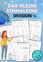 Vorschau - Arbeitsblätter - Das kleine Einmaleins: Divisionsaufgaben, Arbeitsblätter geteilt rechnen - Deckblatt