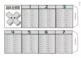 Vorschau - Arbeitsblätter - Faltbuch zum kleinen Einmaleins: Leporello zum Lernen der Einmaleinsreihen - Seite 3