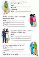 Vorschau - Arbeitsblätter - Das ist meine Familie - Possessivpronomen - DaZ / DaF / Deutsch - Seite 2