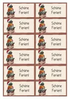 Vorschau - Mal- und Bastelvorlagen - Waschbärklasse- Weihnachtskärtchen, Geschenkanhänger - Seite 2
