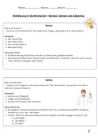 Vorschau - Arbeitsblätter - Wortarten entdecken – Nomen, Verben und Adjektive 📚✨ - Seite 1