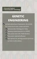 Vorschau - Arbeitsblätter - genetic engineering - Materialpaket - Deckblatt