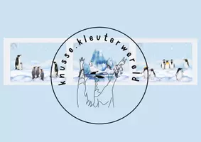 Voorbeeld - Pinguïn/zuidpool achtergrond - Voorblad