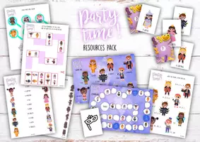 zapowiedź - PARTY TIME RESOURCES PACK – ZESTAW MATERIAŁÓW DO DRUKU - obwoluta