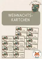 Vorschau - Mal- und Bastelvorlagen - Faultierklasse- Weihnachtskärtchen, Geschenkanhänger - Deckblatt