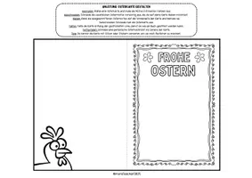 Vorschau - Mal- und Bastelvorlagen - Osterkarte basteln – Kreative DIY-Anleitung für Kinder (Klasse 1-5) - Seite 3