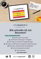Vorschau - Arbeitsblätter - Arbeitsblatt Spanisch: "Resumen" - Deckblatt
