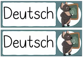 Vorschau - Mal- und Bastelvorlagen - Fledermausklasse- Tagestransparenz/ Stundenplan - Seite 3