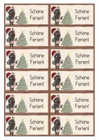 Vorschau - Mal- und Bastelvorlagen - Fledermausklasse- Weihnachtskärtchen, Geschenkanhänger - Seite 1
