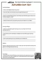 Vorschau - Arbeitsblätter - Die Spinning Jenny- Arbeitsblätter 2x Industrialisierung - Seite 1