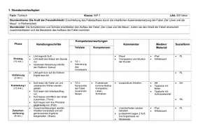Vorschau - Stundenentwürfe - Türkischunterricht Thema: Fabl Aufbau der Fabel "Aslan ile Fare" - Seite 1