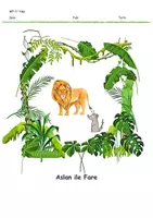 Vorschau - Stundenentwürfe - Türkischunterricht Thema: Fabl Aufbau der Fabel "Aslan ile Fare" - Deckblatt