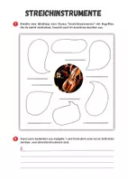 Vorschau - Arbeitsblätter - Streichinstrumente⎟Mindmap - Seite 1