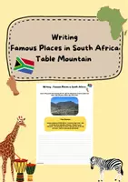 Vorschau - Arbeitsblätter - Writing - Famous Places in South Africa: Table Mountain - Deckblatt