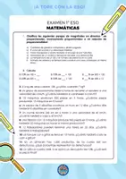 Vista previa - Refuerzo / NEE / Materiales de apoyo - 1 ESO MATE EXAMENES PORCENTAJES Y PROPORCIONES - página 3