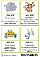 Vista previa - Juegos / Gamificación - Conciencia Fonológica: Adivinanzas de animales - Castellano - página 1