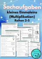 Vorschau - Arbeitsblätter - Sachaufgaben, Textaufgaben Mathematik Klasse 2-4 - Seite 1