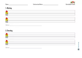 Vorschau - Arbeitsblätter - 1. Klasse: Buchstaben-Check | Buchstabendiktat - Seite 2