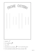 Vorschau - Mal- und Bastelvorlagen - Ostern basteln PopUp Karte Kunst, ausmalen | Frohe Ostern - Seite 1