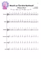 Vorschau - Arbeitsblätter - Klassenmusizieren: Menuett aus "Eine kleine Nachtmusik" - Seite 1