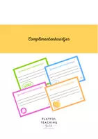 Voorbeeld - Complimentenkaartjes - Voorblad
