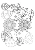 Vorschau - Mal- und Bastelvorlagen - Bastelprojekt Frühlings-Kranz mit Blumen / Ostern - Seite 3