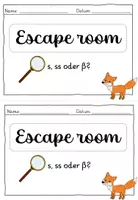 Vorschau - Arbeitsblätter - escape room - ss, s oder ß? - Seite 2