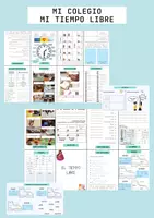 Vorschau - Arbeitsblätter - Minibuch: Mi tiempo libre - Mi colegio Präsentation - Deckblatt
