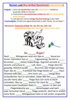 Vorschau - Arbeitsblätter - Nomen und ihre Artikel (Übungstext) - Seite 2