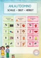 Vorschau - Spiele - Anlautdomino Set - Anlaute trainieren - Deckblatt