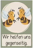Vorschau - Mal- und Bastelvorlagen - Bienenklasse- Unsere Klassenregeln - Seite 1