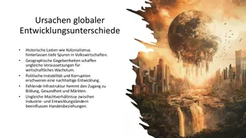 Vorschau - Präsentationen/Tafelbilder - Ursachen globaler Entwicklungsunterschiede - Präsentation - Seite 3