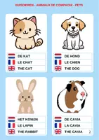 Voorbeeld - Dieren in 3 talen - leer Nederland, Frans en Engels. - Pagina 1