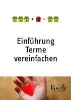 Vorschau - Arbeitsblätter - Terme vereinfachen – Einführung - Deckblatt