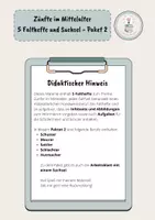 Vorschau - Arbeitsblätter - Zünfte im Mittelalter - 5 Falthefte und Suchsel - Paket 2 - Seite 1