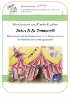 Vorschau - Präsentationen/Tafelbilder - Sprachlernchancen rund um die Geschichte Zirkus Zi Za Zambarelli - Deckblatt