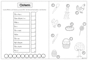 Vorschau - Arbeitsblätter - Ostern Mini-Lesespur | Klasse 1 + 2 - Seite 2
